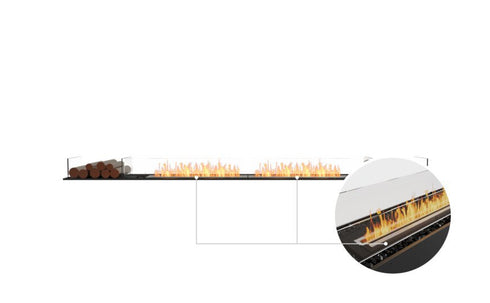 Ecosmart Fire Flex 122BN.BX2 Bench Fireplace Insert - Black Finish / Black Burner - ESF.FX.122BN.BX2.B